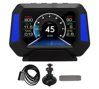 Miosugo Velocímetro inteligente, pantalla HUD para coche, velocímetro digital de 3 pulgadas, dispositivo de diagnóstico OBD2 con GPS