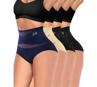 MIOTAN Bragas Mujer, Braguitas Pack, Ropa Interior de Cintura Alta para Women, para posparto, Faja Reductora, Talle Alto Underwear Panties, S