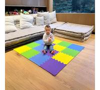 MioTetto Soft Non-Toxic Baby Play Mat | Toddler Playmat | Colorful Jigsaw Puzzle PlayMat | 16+2 Bonus Squares Foam Floor Mats for Kids & Babies | EVA Foam Interlocking Tiles for Gym, Nursery, Playroom