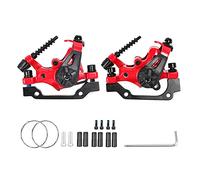 MiOYOOW 1 par de pinzas de freno de disco de bicicleta, línea de doble posición, pinzas de freno de disco, frenos mecánicos, palancas de freno delantero trasero