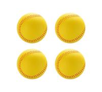 MiOYOOW 4 bolas de béisbol de espuma, bolas de béisbol de entrenamiento flexibles para la práctica de lanzamiento y palo (diámetro del béisbol 9 cm/7,5 cm/7 cm/6,3 cm)