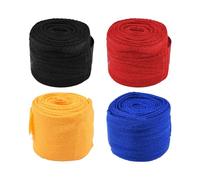 MiOYOOW 4 vendajes de boxeo para hombre, vendajes de muñeca en caja, vendajes de mano elásticos de artes marciales con hebilla para entrenamiento de boxeo (2,5 m)
