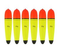 MiOYOOW 6 flotadores de pesca de 10 g/15 g/20 g/30 g/40 g, flotador de pesca de eva, flotador de bagre, flotador para pesca en mar, pesca de roca, pesca en hielo, pesca de arroyo