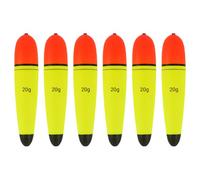 MiOYOOW 6 flotadores de pesca de 10 g/15 g/20 g/30 g/40 g, flotador de pesca de eva, flotador de bagre, flotador para pesca en mar, pesca de roca, pesca en hielo, pesca de arroyo