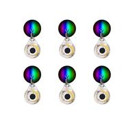 MiOYOOW 6 luces de pesca subacuáticas, señuelo de pesca duradero, diseño de ojo de pez, luces de señuelo de peces subacuáticas para piscina, barco, mar pesca en hielo