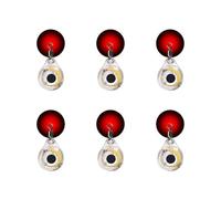 MiOYOOW 6 luces de pesca subacuáticas, señuelo de pesca duradero, diseño de ojo de pez, luces de señuelo de peces subacuáticas para piscina, barco, mar pesca en hielo
