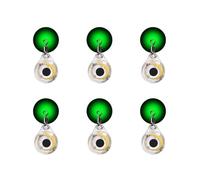 MiOYOOW 6 luces de pesca subacuáticas, señuelo de pesca duradero, diseño de ojo de pez, luces de señuelo de peces subacuáticas para piscina, barco, mar pesca en hielo