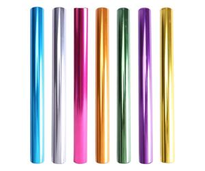 MiOYOOW Bastones de relevo de Aluminio, Bastones de Atletismo de 7 Piezas, bastón de Carreras Hueco para Ejercicios Deportivos al Aire Libre, Entrenamiento de Carrera de Atletas