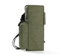 MiOYOOW Bolsa de almacenamiento para estaca de tienda, bolsa de almacenamiento exterior de lona con banda ajustable para acampar pesca senderismo