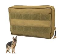 MiOYOOW Bolsa de arnés para Perro, Chaleco Molle de Nailon 1000D, Mochila Ligera para sillín de Mascotas, Ideal para Perros, Cachorros, Entrenamiento de Caminata y Senderismo