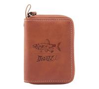 MiOYOOW Bolsa de Cebo portátil, Bolsa de Almacenamiento de Cebo de Pesca de Cuero PU, Organizador de Cebo de Pesca de Doble Cara para Pesca al Aire Libre