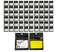 MiOYOOW Bolsa de plástico para cebos de pesca, 50 unidades, bolsas de embalaje de señuelos, reutilizables, suaves, organizador de almacenamiento con apertura autosellante para señuelos, anzuelos