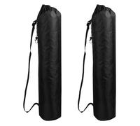 MiOYOOW Bolsa de transporte para silla, 2 bolsas de almacenamiento plegables para silla de camping con cordón y asa para guardar paraguas, trípodes, cañas de pescar, tapetes de yoga