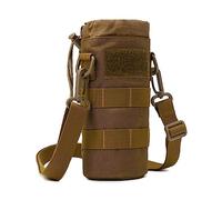 MiOYOOW Bolsa Táctica para Botellas de Agua, Ajustable Molle Mochila Jaula para Botella de Agua, Bolsa de Soporte Botella Nailon, para Montañismo, Pesca, Senderismo, Camping, Aventura en la Jungla