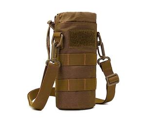 MiOYOOW Bolsa Táctica para Botellas de Agua, Ajustable Molle Mochila Jaula para Botella de Agua, Bolsa de Soporte Botella Nailon, para Montañismo, Pesca, Senderismo, Camping, Aventura en la Jungla