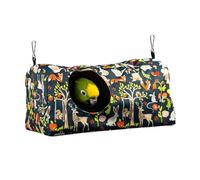 MiOYOOW Cama nido para pájaros, transpirable, cabaña colgante para loros de invierno, hamaca para periquitos, periquitos, pájaros del amor, hámster, cobayas