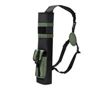 MiOYOOW Carcaj de Tiro con Arco, Bolso de Hombro de Flechas Ajustable, Carcaj Muy Táctico con Bolsillos, Puerta de Flechas para la Práctica de Caza