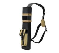 MiOYOOW Carcaj de Tiro con Arco, Bolso de Hombro de Flechas Ajustable, Carcaj Muy Táctico con Bolsillos, Puerta de Flechas para la Práctica de Caza