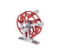 MiOYOOW Carrete de pesca en hielo, acero inoxidable, ultra suave, potente, carrete de pesca giratorio para agua salada y agua dulce