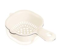 MiOYOOW - Cesta de goteo de doble capa, 1/2 unidades, diseño de drenaje de frutas bloqueable, escurridor con mango de agujero de suspensión para lavar frutas y verduras