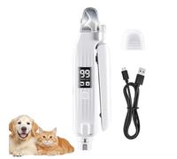 MiOYOOW Cortauñas eléctrico para Mascotas, cortauñas Recargable para Gatos con luz LED, recortador de uñas eléctrico, Cortador de uñas silencioso para Gatos de Razas pequeñas, Medianas y Grandes