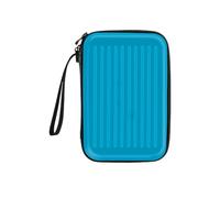 MiOYOOW Estuche para dardos, funda rígida de EVA para almacenamiento de dardos, funda semirrígida para dardos con bolsillos de malla para puntas de dardos y vuelos, Blue, Classique