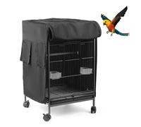 MiOYOOW Funda grande para jaula de pájaros, resistente al viento, cubierta de jaula de pájaros transpirable para periquitos, periquitos, guacamayos, otoño e invierno, cálido sueño
