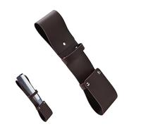 MiOYOOW Funda plegable de abanico, funda de piel sintética con trabilla para cinturón, soporte para abanico para fiestas renacentistas, cosplay y actuaciones