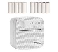 MiOYOOW Impresora de etiquetas de envío, Impresora térmica inalámbrica de 200 DPI Mini escritura de envío con 13 idiomas diferentes para pequeñas empresas, productos para el hogar