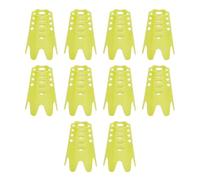 MiOYOOW - Juego de 10 camisetas de golf de plástico para simulador de golf y camisetas de entrenamiento de golf portátiles para la práctica al aire libre en interiores