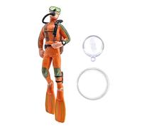 MiOYOOW Juego de decoración para acuario, Buzo flotante hecho a mano, accesorios para acuario, respetuoso con el medio ambiente, decoración de acuario flotante de PVC para acuario