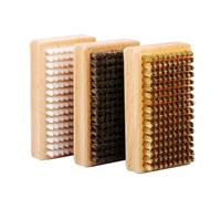 MiOYOOW Kit Cepillos para Esquí y Snowboard, Cepillo de Nylon, Latón, CRIN de Caballo para Limpiar, Pulido y Relleno de Snowboards