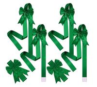 MiOYOOW Lazos navideños Puertas de armarios, 6 Piezas de Lazos navideños Coloridos para Puertas, Lazos para armarios, Coronas navideñas, Envoltorio de Regalo Festivo para Chimenea