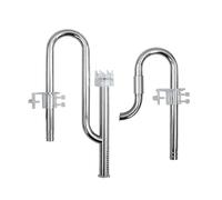 MiOYOOW Lily Pipes, filtro de acuario Skimmer para acuario, kit de tubo de entrada y salida de acero inoxidable, tubo de filtro de película de aceite para acuario plantado