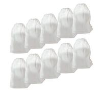 MiOYOOW Lote de 10 bolsas de filtro para acuario, bolsas de malla con cordón de sujeción, bolsas acuáticas, de algodón, para limpiar Grava de acuario