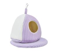 MiOYOOW Nido de pájaro cálido para Invierno, Hamaca Colgante Gruesa para Loros, cómoda Cama planeadora de algodón, cojín extraíble Incorporado para Que Las Mascotas duerman y jueguen