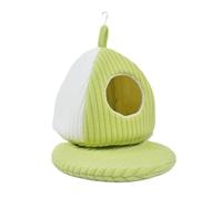 MiOYOOW Nido de pájaro cálido para Invierno, Hamaca Colgante Gruesa para Loros, cómoda Cama planeadora de algodón, cojín extraíble Incorporado para Que Las Mascotas duerman y jueguen