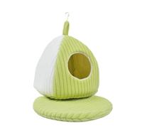 MiOYOOW Nido de pájaro cálido para Invierno, Hamaca Colgante Gruesa para Loros, cómoda Cama planeadora de algodón, cojín extraíble Incorporado para Que Las Mascotas duerman y jueguen