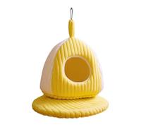 MiOYOOW Nido de pájaro cálido para Invierno, Hamaca Colgante Gruesa para Loros, cómoda Cama planeadora de algodón, cojín extraíble Incorporado para Que Las Mascotas duerman y jueguen