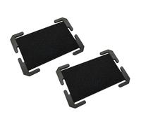 MiOYOOW Panel de parches Molle, 2 paneles modulares de nailon para parches de identificación 8 x 5 cm, cierres de tácticos para mochila de senderismo táctica, Negro , S