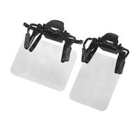 MiOYOOW Parche para lentes de tiro, 2 piezas de lentes de tiro con arco giratorio de 180°, bloqueo ligero, accesorios de asistencia para tiro al blanco
