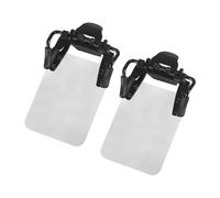 MiOYOOW Parche para lentes de tiro, 2 piezas de lentes de tiro con arco giratorio de 180°, bloqueo ligero, accesorios de asistencia para tiro al blanco