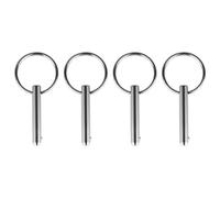 MiOYOOW - Pasadores de liberación rápida, 4 pines de liberación marina de acero inoxidable 316, diámetro 6,3 mm, pasadores superiores de resorte para barcos Bimini