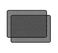 MiOYOOW Pegatinas universales para el sol del coche, 2 unidades, 38 x 46 cm, PVC, color negro