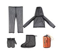 MiOYOOW Ropa antimosquitos para exteriores, manta de cuerpo, con bolsa de almacenamiento, chaqueta transpirable, para senderismo, pesca, camping, ciclismo
