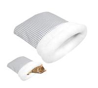 MiOYOOW Saco de Dormir para Mascotas, Cesta para Perros y Gatos, Cama semicerrada de Invierno para Gatos, Nido Suave y cálido, Lavable, para Sala de Estar, Dormitorio y sofá de Esquina