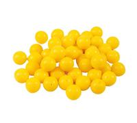 MiOYOOW Señuelos de pesca suaves de maíz, señuelos de pesca flotantes, 50 unidades de cebos blandos TPR, perlas de pesca artificiales elásticas para agua dulce y agua salada