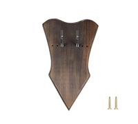 MiOYOOW - Soporte de pared de madera para espada, puerta de pared para espada, espacio ajustable, placa de decoración vertical con tornillos y ganchos para exhibición de espada