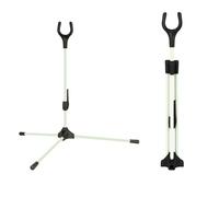 MiOYOOW Soporte para arco de tiro con arco, soporte plegable para arco largo recurvo con base antideslizante para caza al aire libre