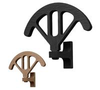 MiOYOOW Soporte para sombreros de vaquero, 2 soportes de madera para sombreros, colgador rústico para dormitorio, sala de estar, exhibición ideal